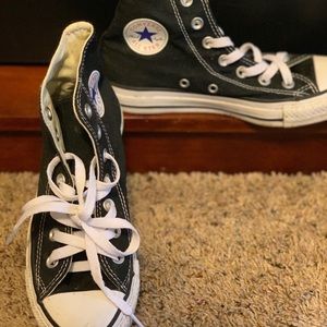 Mid top converse sneakers size 6